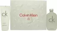 Image of Calvin Klein CK One Gift Set 200ml Eau de Toilette + 200ml Shower Gel - Christmas Edition