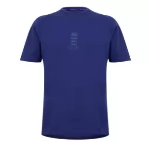 Image of Castore England Cricket Short-Sleeve T Shirt - Blue