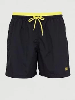Image of Barbour International Edge Trim Swim Shorts - Black
