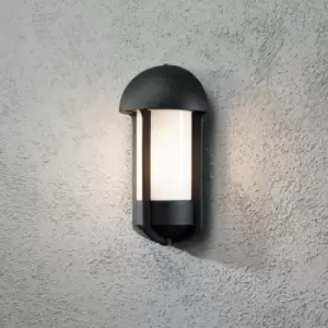 Image of Konstsmide Tyr Outdoor Classic Matt Black Wall Light, IP23