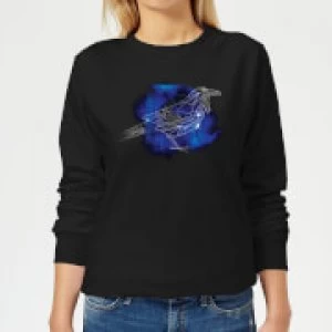 Image of Harry Potter Ravenclaw Geometric Womens Sweatshirt - Black