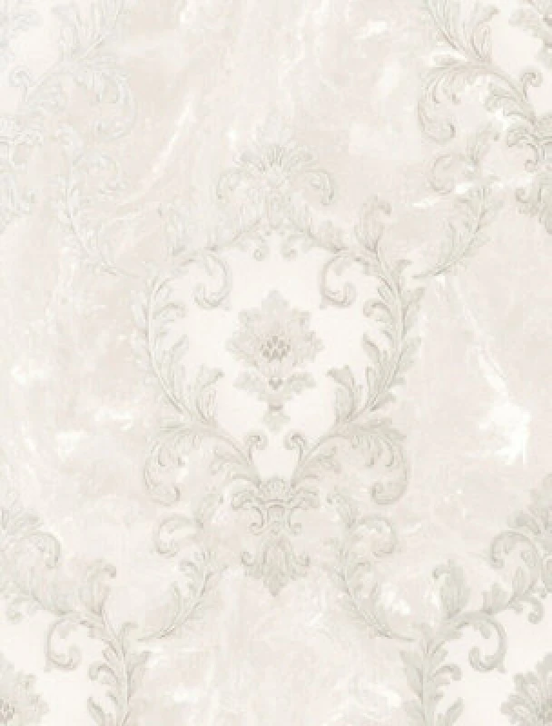 Image of Rasch Sienna Damask Pearl Wallpaper, Cream 534375