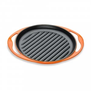 Image of Le Creuset Cooks Special Skinny Round Grill 25cm Volcanic