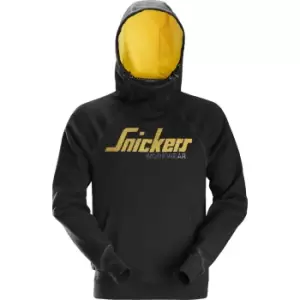 Image of Snickers 2889 Logo Sweatshirt Hoodie Black M