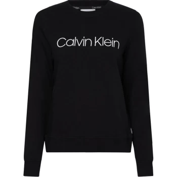 Image of CALVIN KLEIN Core Logo Ls Sweatshirt - CK Black