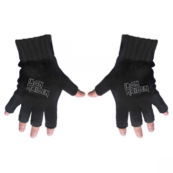Image of Iron Maiden - Logo Fingerless Gloves