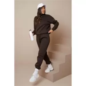 Image of I Saw It First Chocolate Toggle Waistband Oversized Joggers - Brown