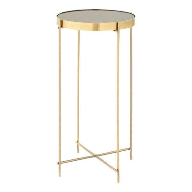 Image of Premier Housewares Allure Mirror Tall Side Table Black