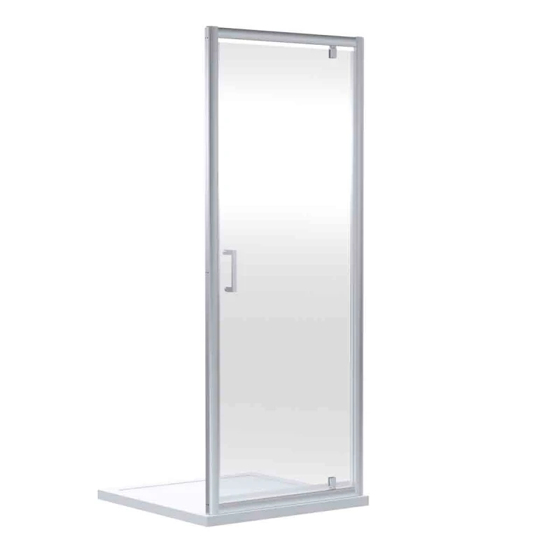 Image of nuie Rene 1900 x 1000mm Pivot Shower Door - Chrome, Silver SMPD10-E6