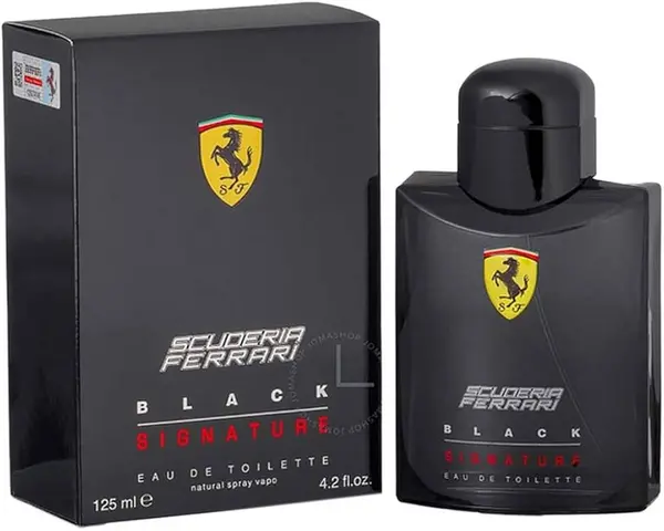 Image of Ferrari Scuderia Black Signature Eau de Toilette For Him 125ml