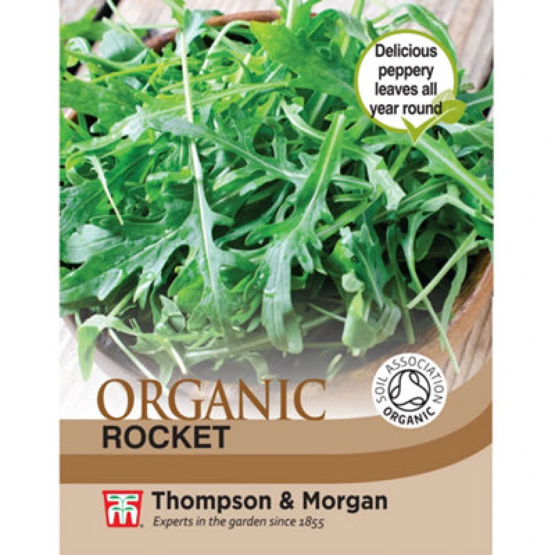 Image of Thompson & Morgan Organic Herb Rocket 1 Seed Packet 450 Seeds