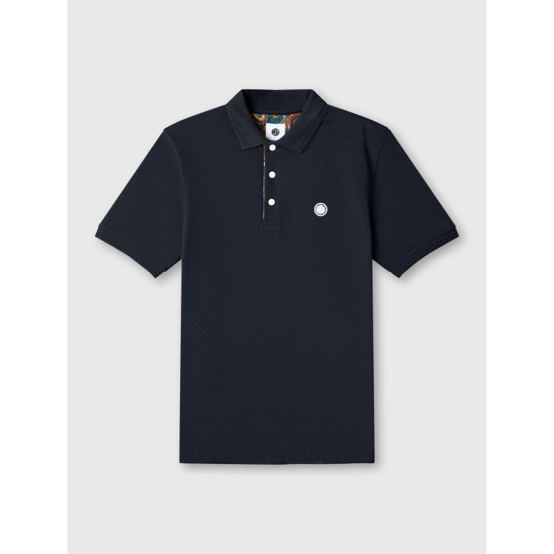 Image of Pretty Green Mens Short-Sleeve Polo Shirt Black male Small