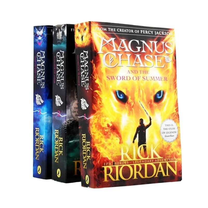 Image of Magnus Chase And The Gods Of Asgard 3 Book Set Rick Riordan Rick Riordan Books