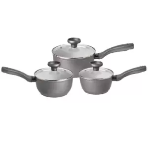 Image of Prestige Earthpot Recycled Non-Stick 3 Piece Saucepan Set