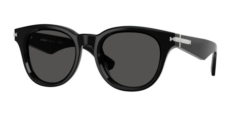 Image of Burberry Round Sunglasses - Black WG53F Male