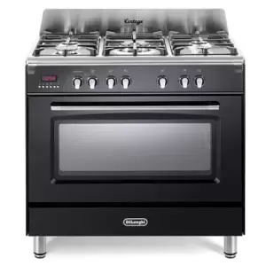 Image of DeLonghi DVRS916DFBL 90cm Vintage Single Cavity D Fuel Range Cooker Bl