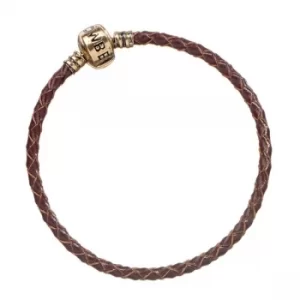 Image of Harry Potter Brown Leather Charm Bracelet 19cm