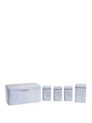 Image of Premier Housewares Marble 5 Piece Kitchen Storage Set