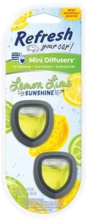 Image of Lemon Lime/Sunshine (Pack Of 12) Refresh Mini Diffuser