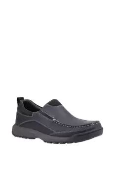 Image of Hush Puppies Duncan Smooth Leather Slip On Shoes