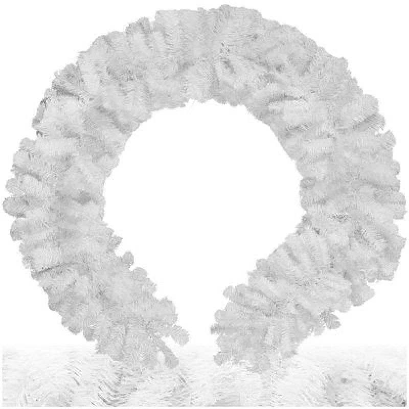 Image of Tectake Christmas Garland In Detailed And Lifelike Look, 270 Cm Long - White