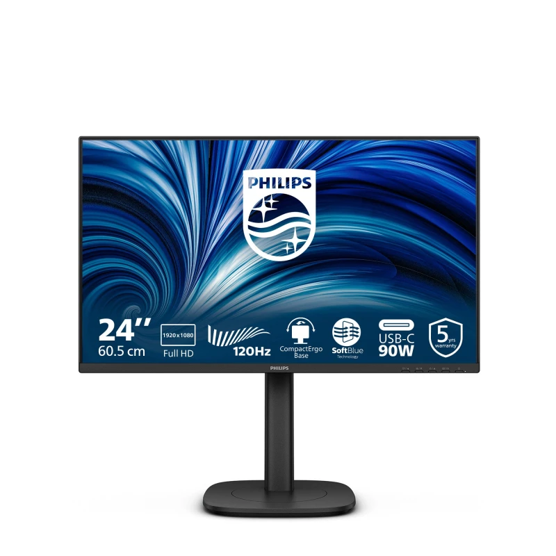 Image of Philips 3000 series 24B2U3301/00 computer monitor 60.5cm (23.8") 1920 x 1080 pixels Full HD LCD Black 24B2U3301/00