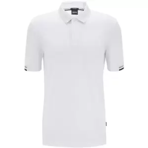Image of Boss Parlay Polo - White