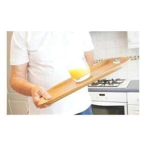 Image of Lifemax Non-Slip Oak Tray 42.5x30.5cm