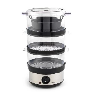 Image of Salter EK2330 Healthy-Cooking 3-Tier 7-Litre Steamer - 400 Watts