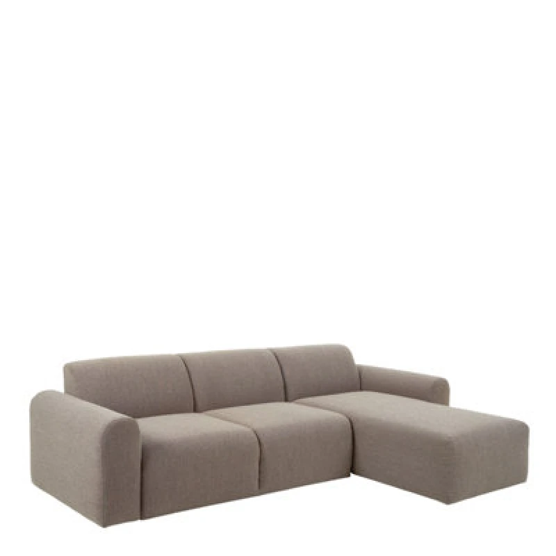 Image of Furniture To Go Midfield Right Hand Facing 2 Seater Chaise Longue In Boucle Beige Fabric