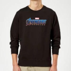 Image of Avengers Endgame Logo Sweatshirt - Black - XXL