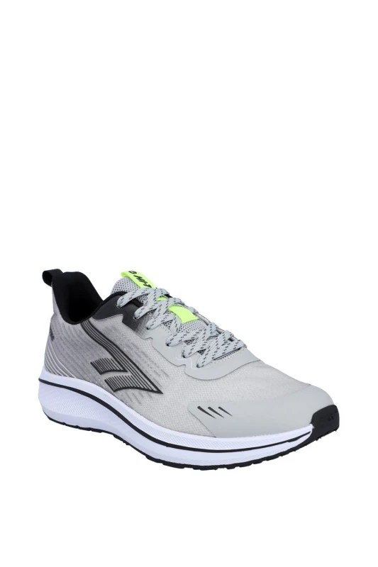 Image of Hi Tec Mens Santorini Lightweight Trainers UK Size 8 (EU 42) Cool Grey Black Acid Lime HIT179-GRYBLK-8