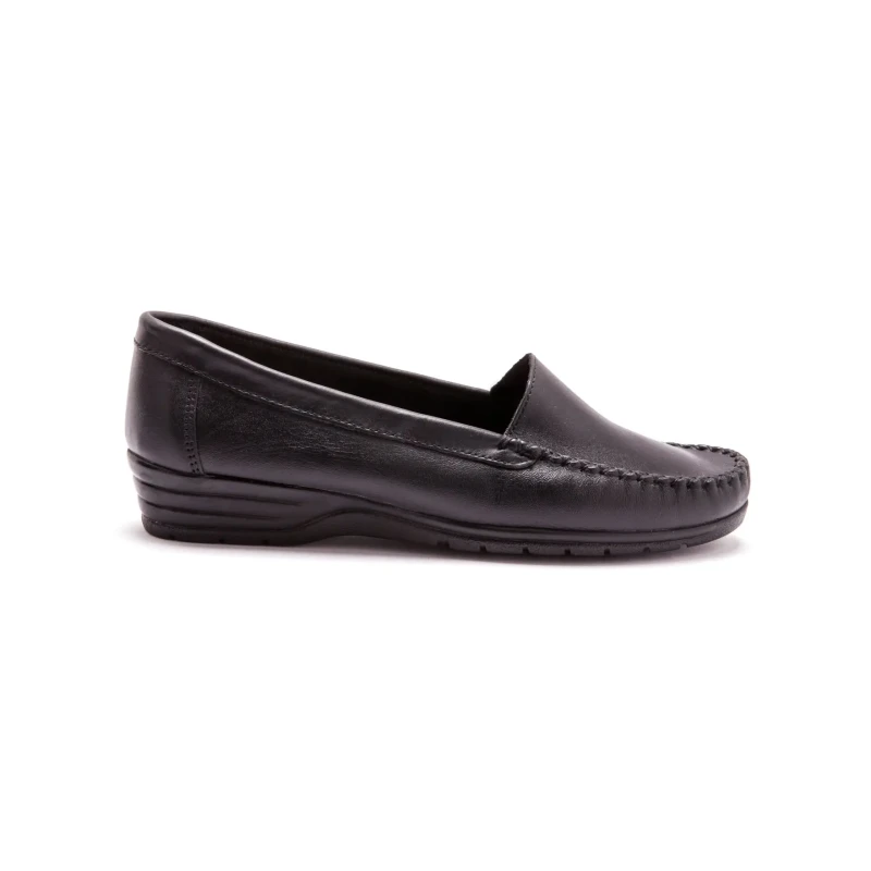 Image of Pediconfort Womens leather loafers Pediconfort Noir Female 42