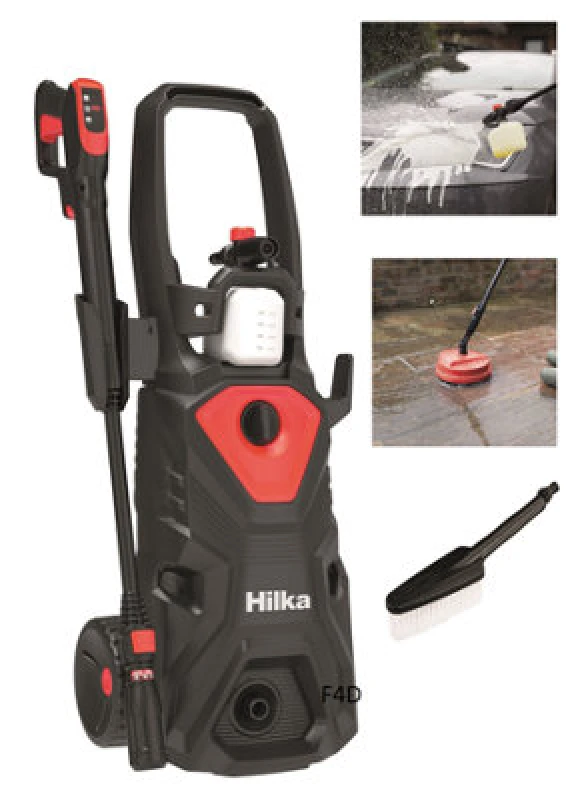 Image of Hilka Pressure Washer Jet Wash Patio Cleaner 2000W Foam Bottle Car Home 91052000