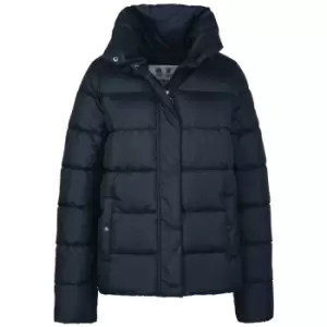 Image of Barbour Fairbarn Quilted Shell Puffer Jacket Navy Blue