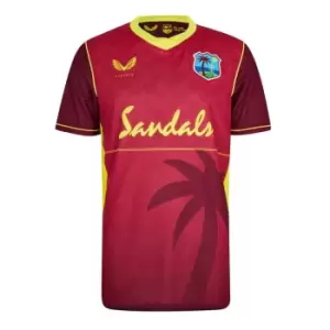 Image of Castore West Indies Replica Shirt 2022/2023 Mens - Brown