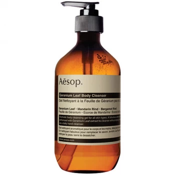 Image of Aesop Geranium Leaf Body Cleanser Gel 500ml