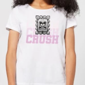 Image of Super Mario CRUSH CRUSH CRUSH Womens T-Shirt - White - 4XL
