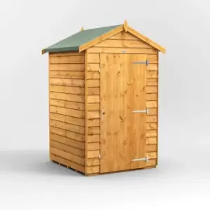 Image of 4X4 Power Overlap Apex Windowless Shed