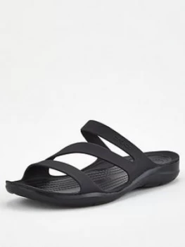 Image of Crocs Swiftwater Flat Sandal - Black