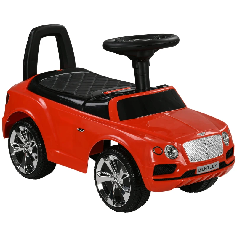 Image of AIYAPLAY Bentley Licensed Ride on Car - Foot to Floor w/ Music Horn - White - Red TJ Hughes 5056725587345