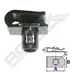 Image of ROMIX Clip, trim-/protection strip MERCEDES-BENZ C60454 0029885181,A0029885181