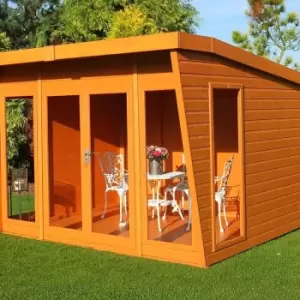 Image of Shire - Highclere Shiplap Summerhouse Garden Sun Room Approx 10 x 8 Feet