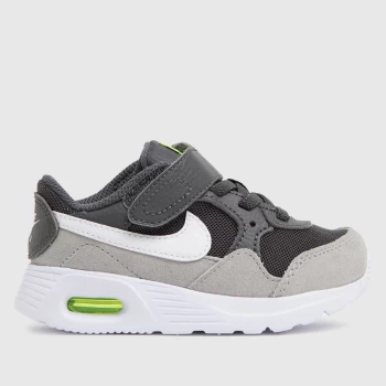 Image of Nike Grey & Lime Air Max Sc Trainers Toddler