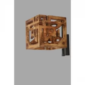 Image of Zeta yan?k aplik Brown Wall Lamp