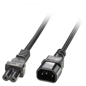 Image of Lindy 30312 power cable Black 2m C14 coupler C7 coupler