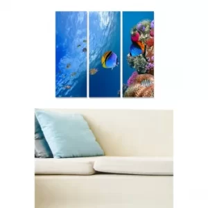 Image of MDF74697637 Multicolor Decorative MDF Painting (3 Pieces)