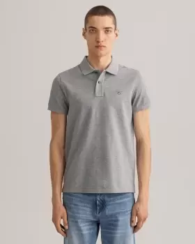 Image of GANT Men Original Slim Fit Pique Polo Shirt (XL) Grey