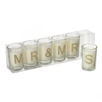 Image of Mr & Mrs Candle Gold Letters By Heaven Sends