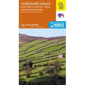 Image of Yorkshire Dales Northern & Central by Ordnance Survey (Sheet map, folded, 2016)